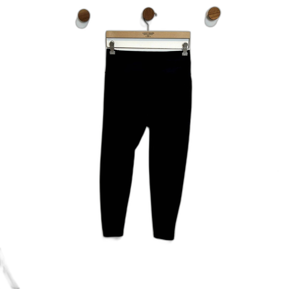 Adidas Womens Athletic Leggings Size Large Black Solid Casual Lounge Stretchy - Picture 10 of 14